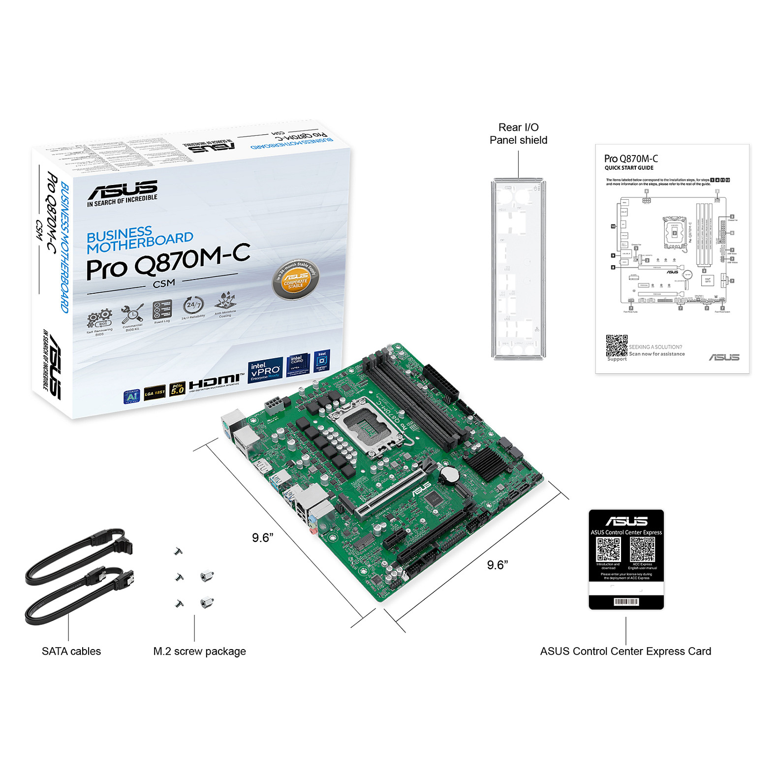 MB ASUS PRO Q870M-C-CSM
