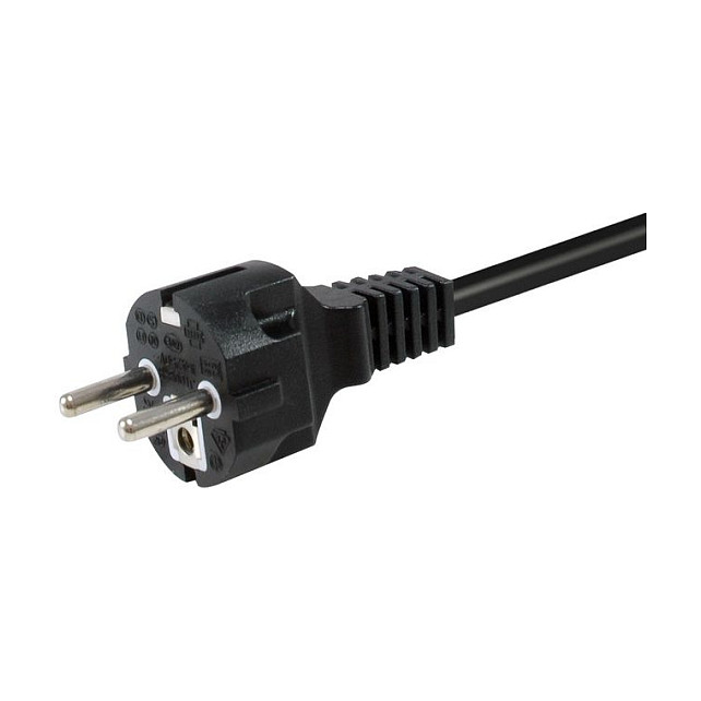 Equip Stromkabel CEE 7/7->CEE 7/3 St/Bu schwarz 1.80m