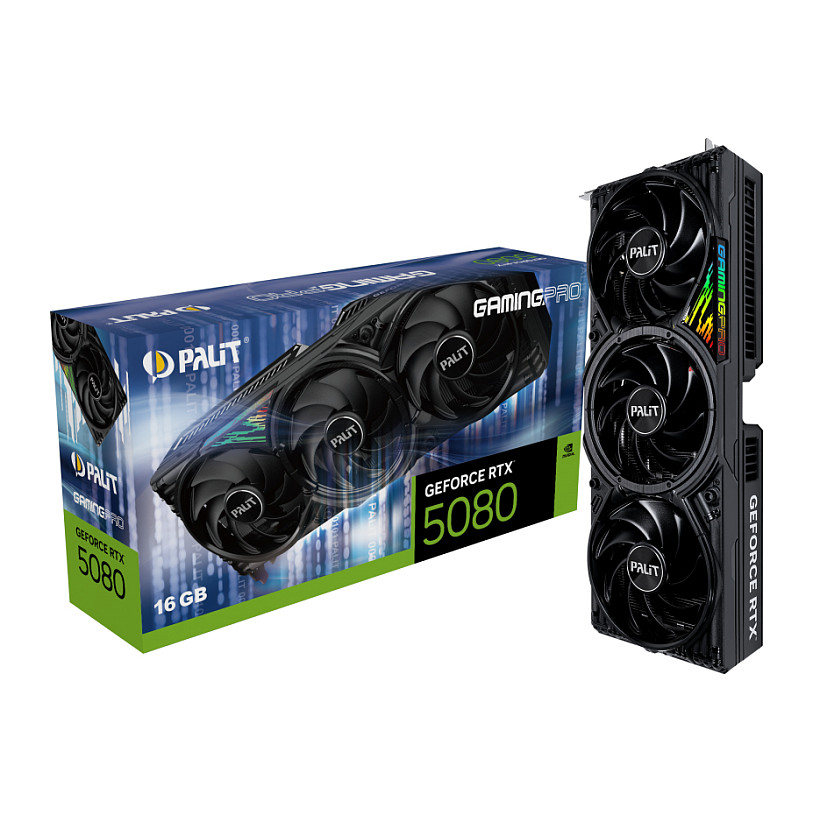 RTX 5080 16GB Palit GamingPro GDDR7 3 Fan