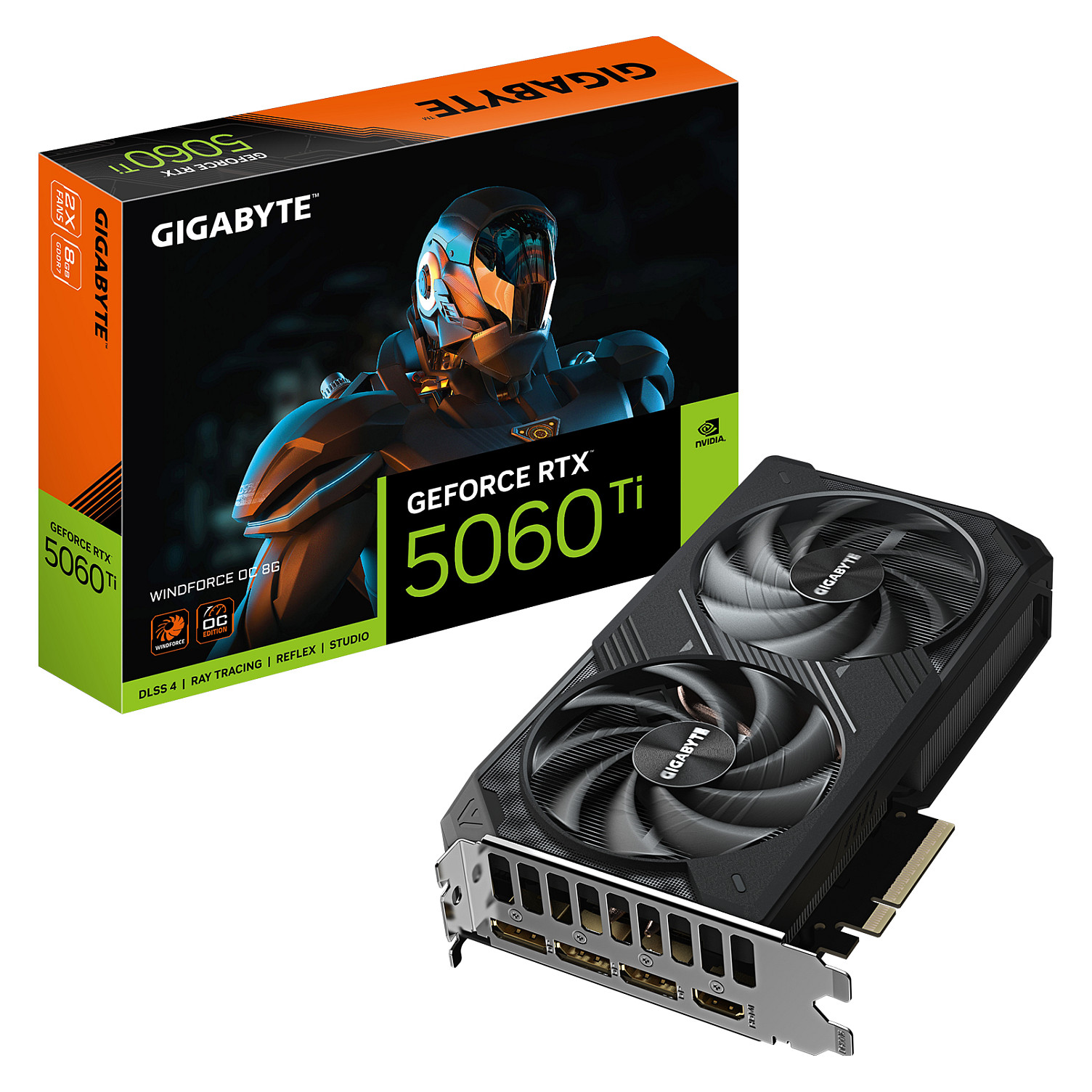 RTX 5060 TI 8GB Gigabyte Windforce OC 8GB GDDR7