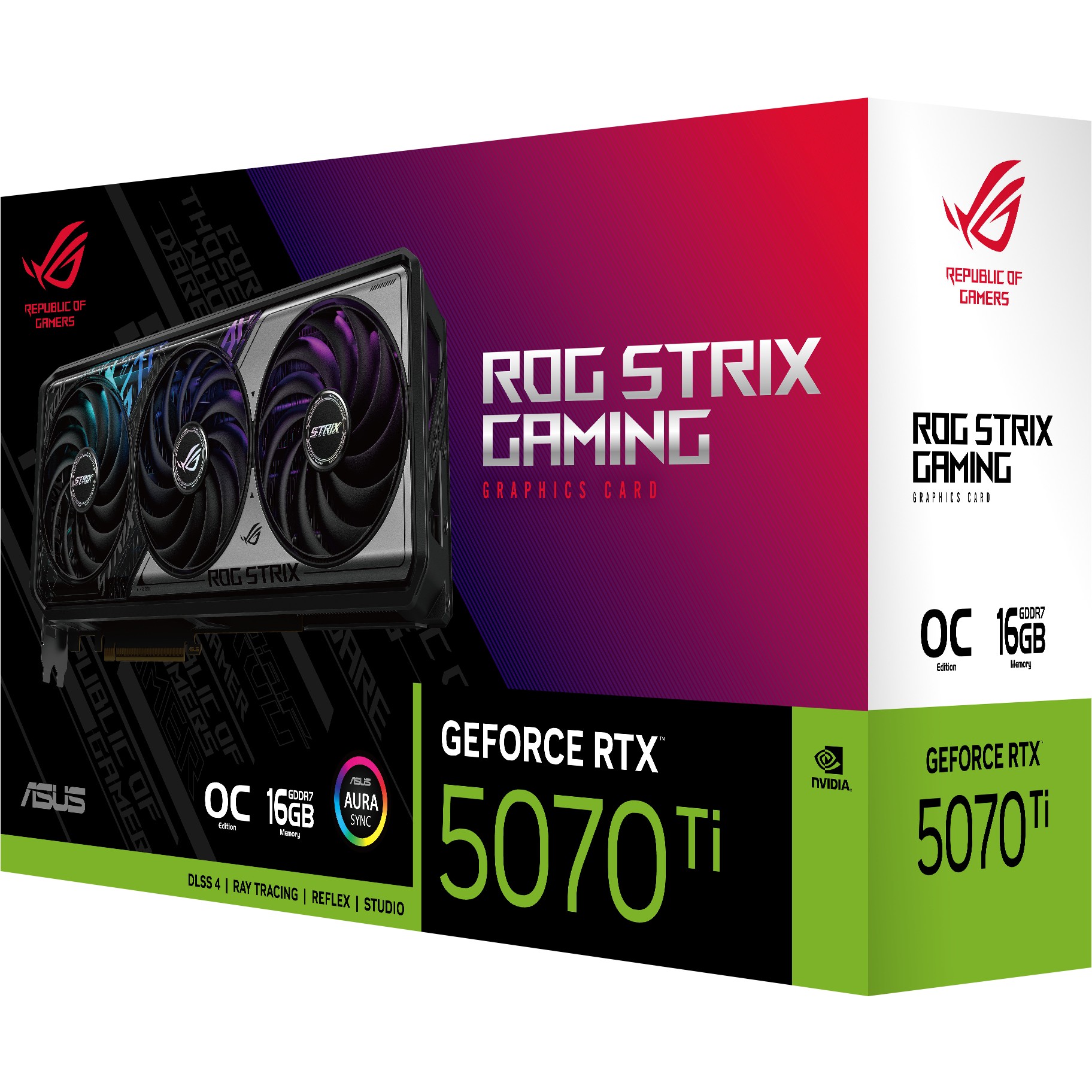 RTX 5070 TI 16GB ASUS ROG STRIX GAMING GDDR7 3 Fan