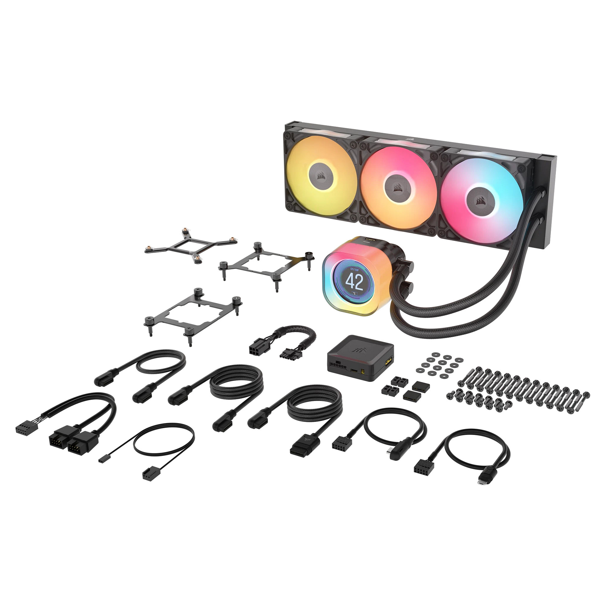 K CORSAIR WAK iCUE LINK TITAN 360 RX LCD AIO 360mm