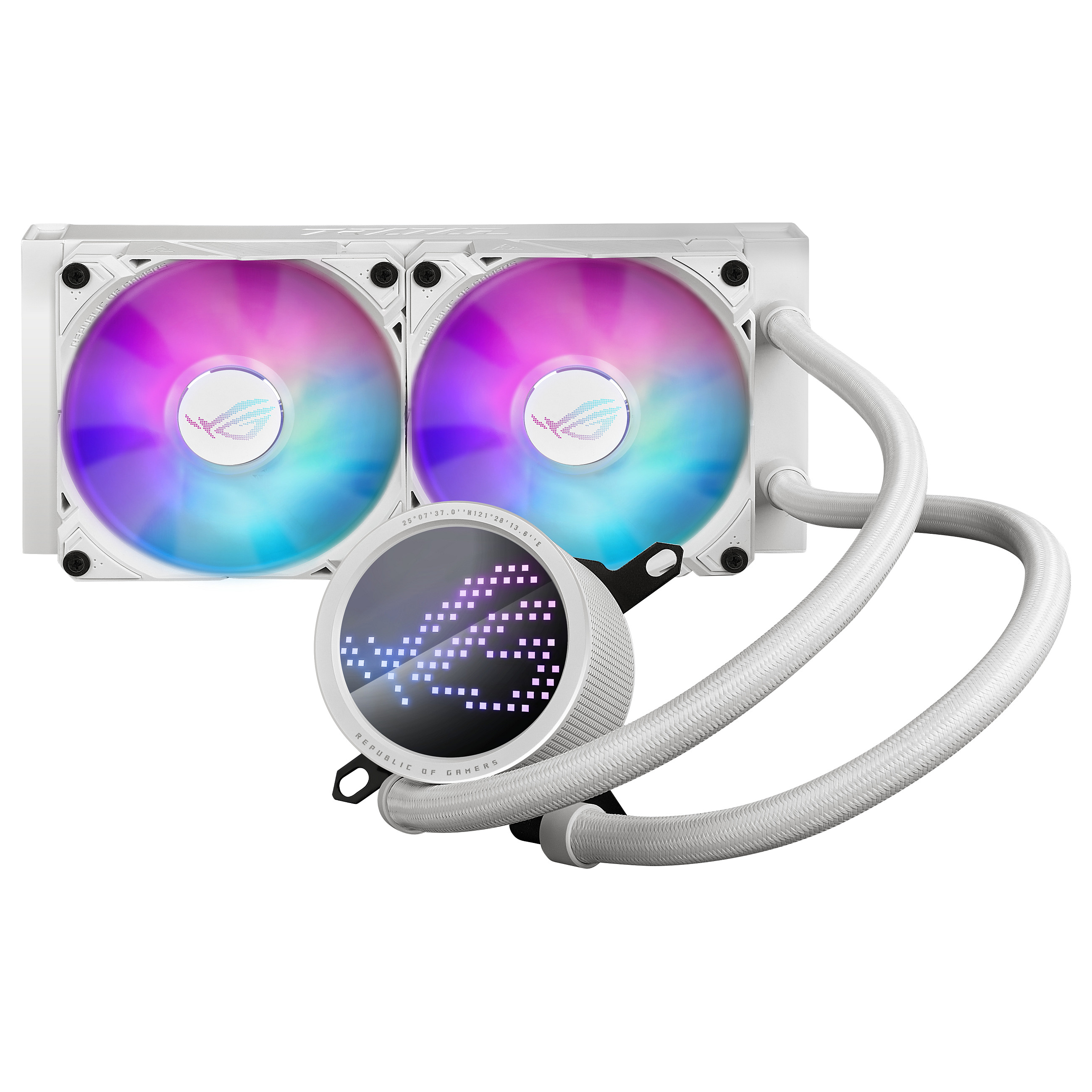 K Asus WAK ROG RYUO III 240 ARGB White Edition