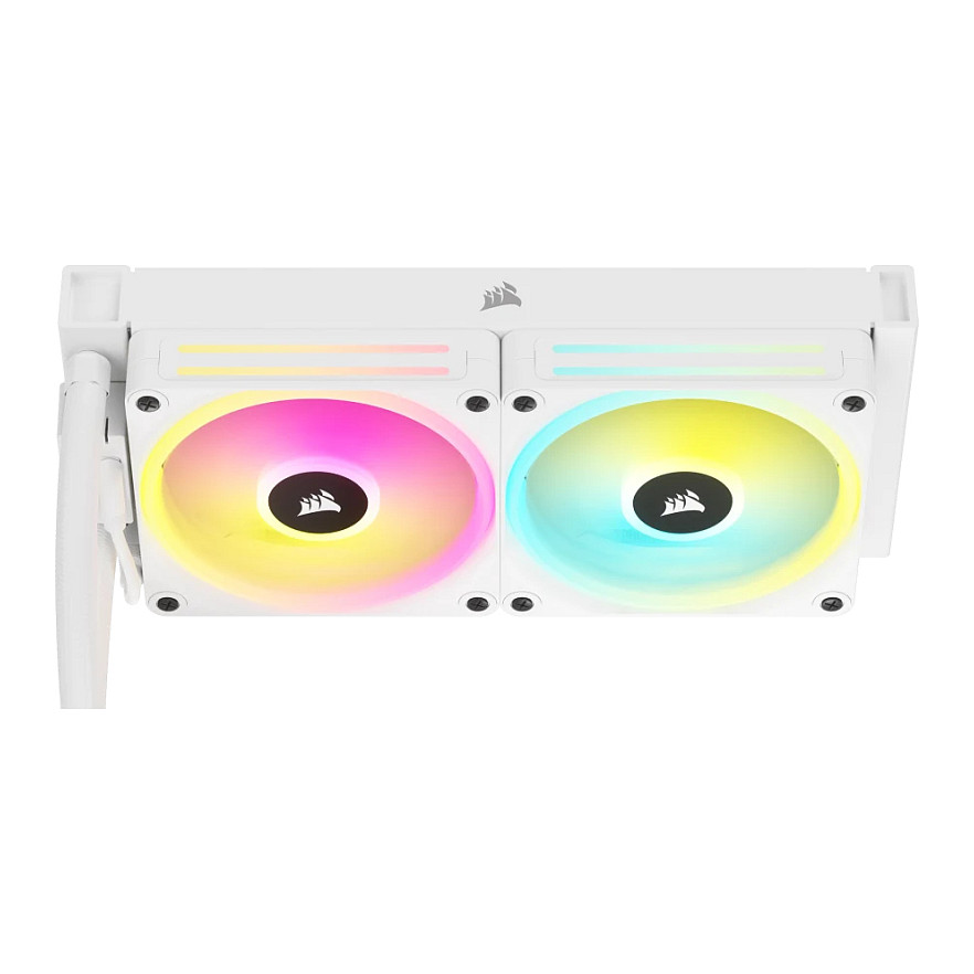 K CORSAIR WAK Cooling iCUE LINK H100i WHITE RGB AIO 240mm