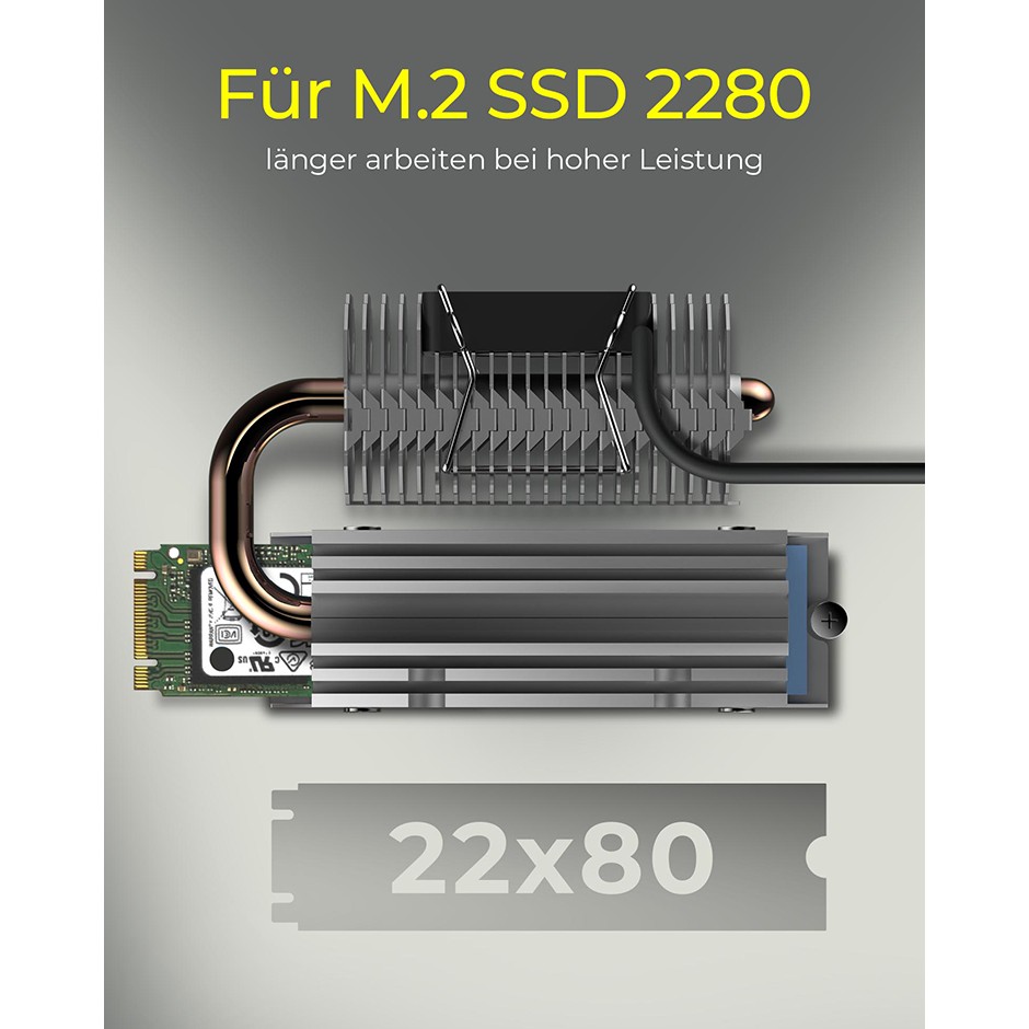 K Kühlkörper IcyBox SSD M.2 schwenkbar