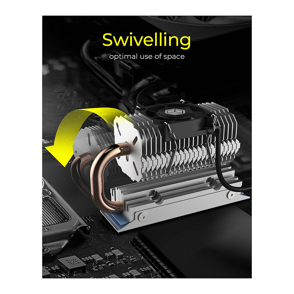 K Kühlkörper IcyBox SSD M.2 schwenkbar