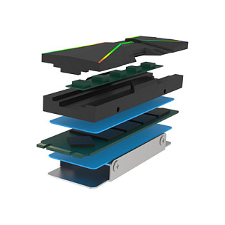 K Xilence Performance A+ M2SSD Kühler ARGB (XC401)