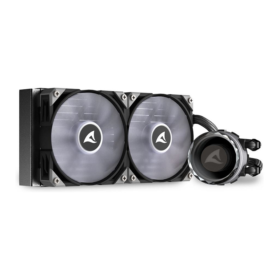K Sharkoon Wasserkühlung S80 RGB 2 Lüfter 240mm schwarz