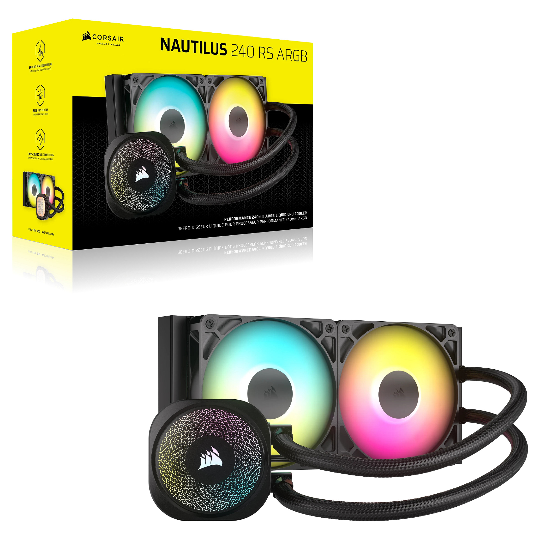 K CORSAIR WAK NAUTILUS 240 RS ARGB. 240mm Radiator