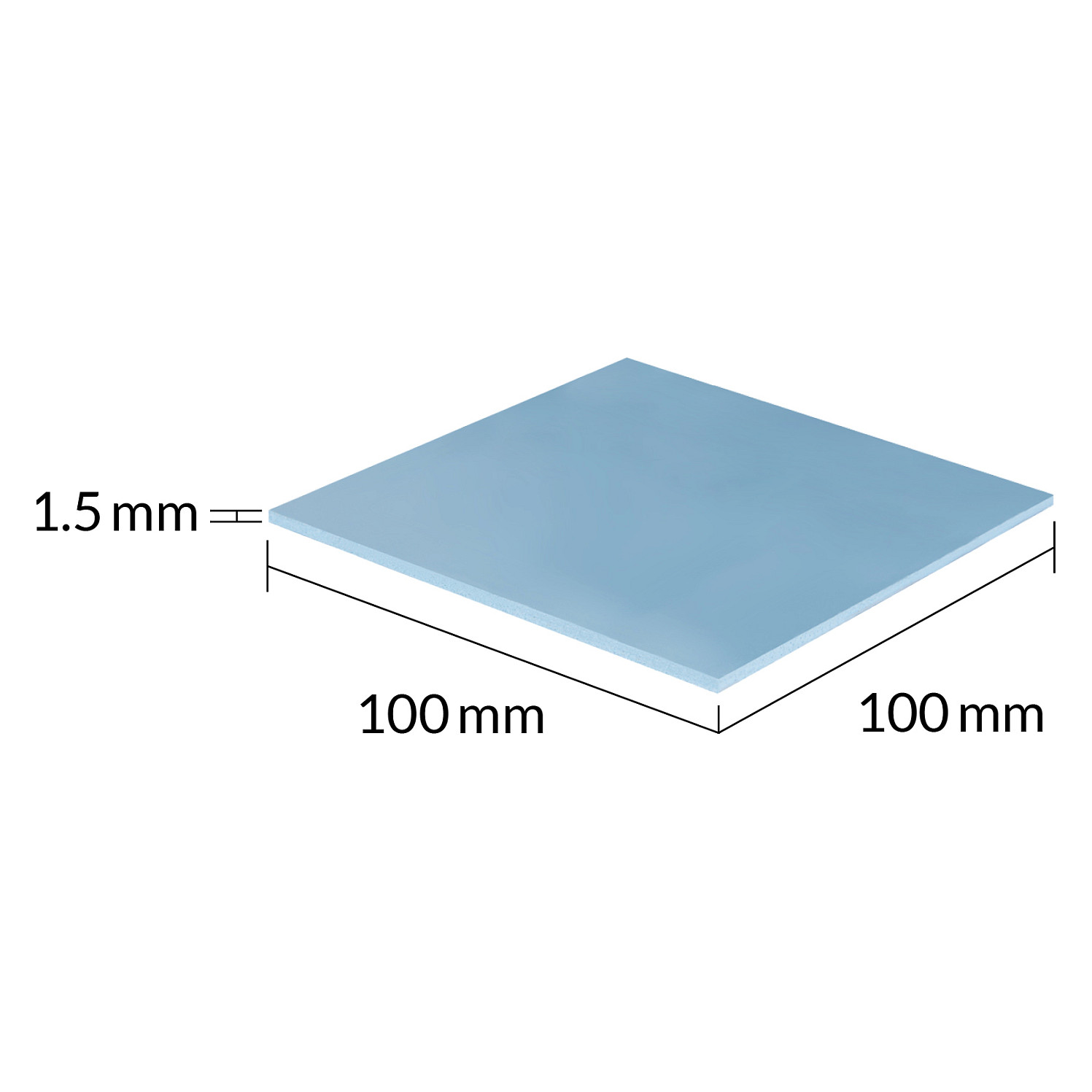K ARCTIC Thermal pad BLAU TP-3 100x100mm.1pcs