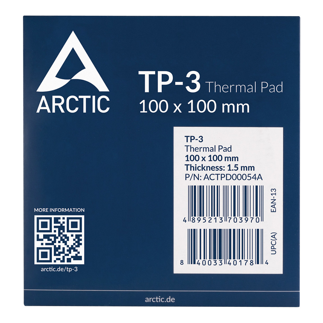 K ARCTIC Thermal pad BLAU TP-3 100x100mm.1pcs