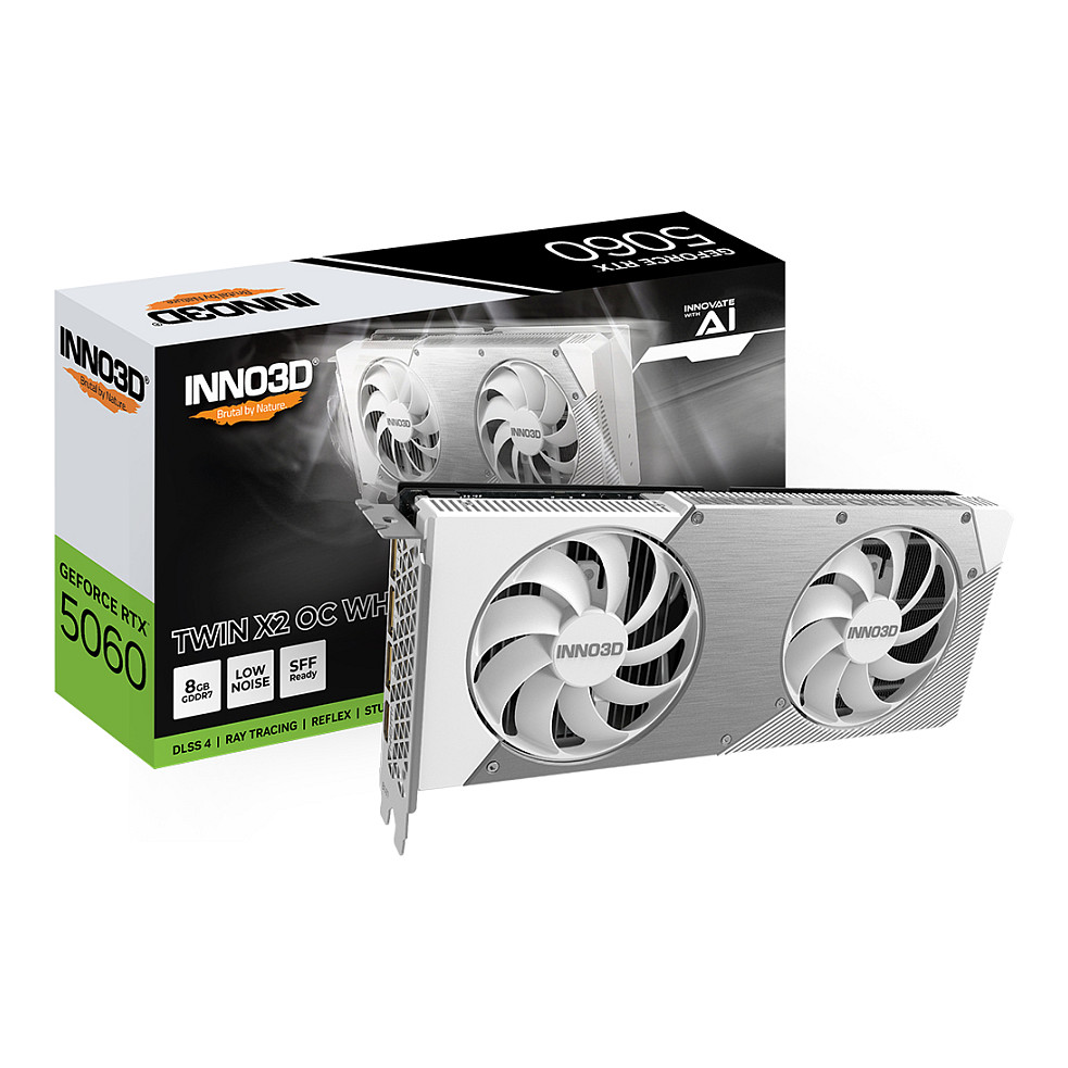 RTX 5060 8GB Inno3D Twin X2 OC 8GB GDDR7 white