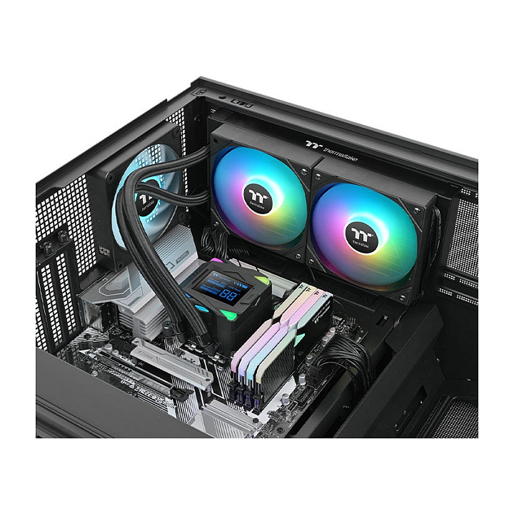 K Thermaltake Wasserkühlung LA240-S ARGB Sync All-In-One Liquid Cooler System Black