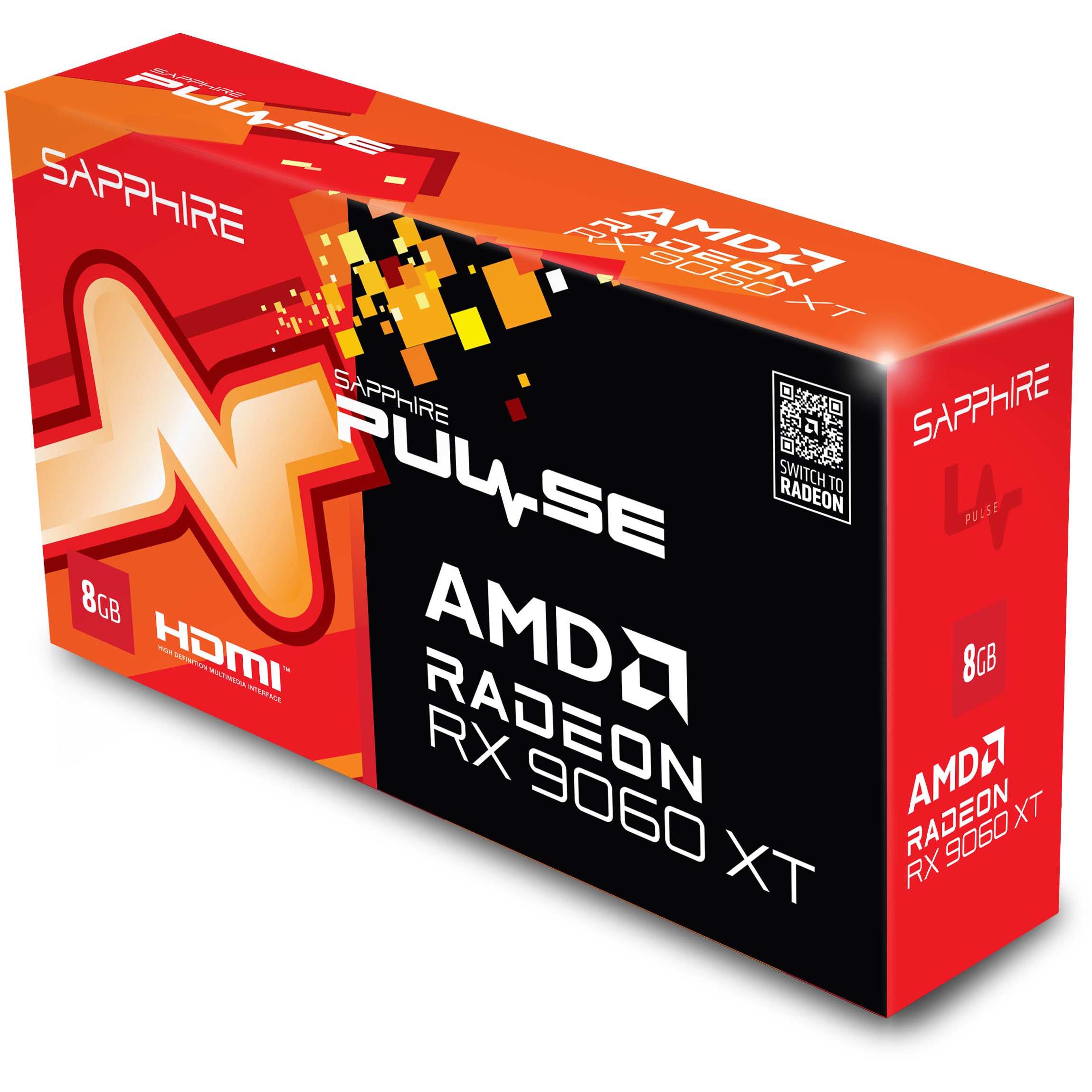 RX 9060 XT 8GB SAPPHIRE Radeon Pulse Gaming OC GDDR6