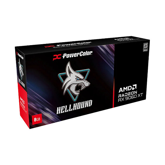 RX 9060 XT 8GB Popwercolor Radeon Hellhound OC 3 Fan
