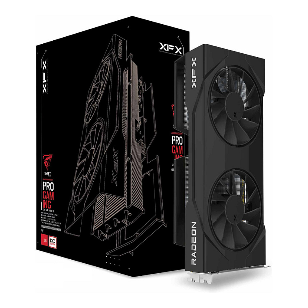 RX 9060 XT 16GB XFX Radeon SWIFT DF OC Gaming GDDR6
