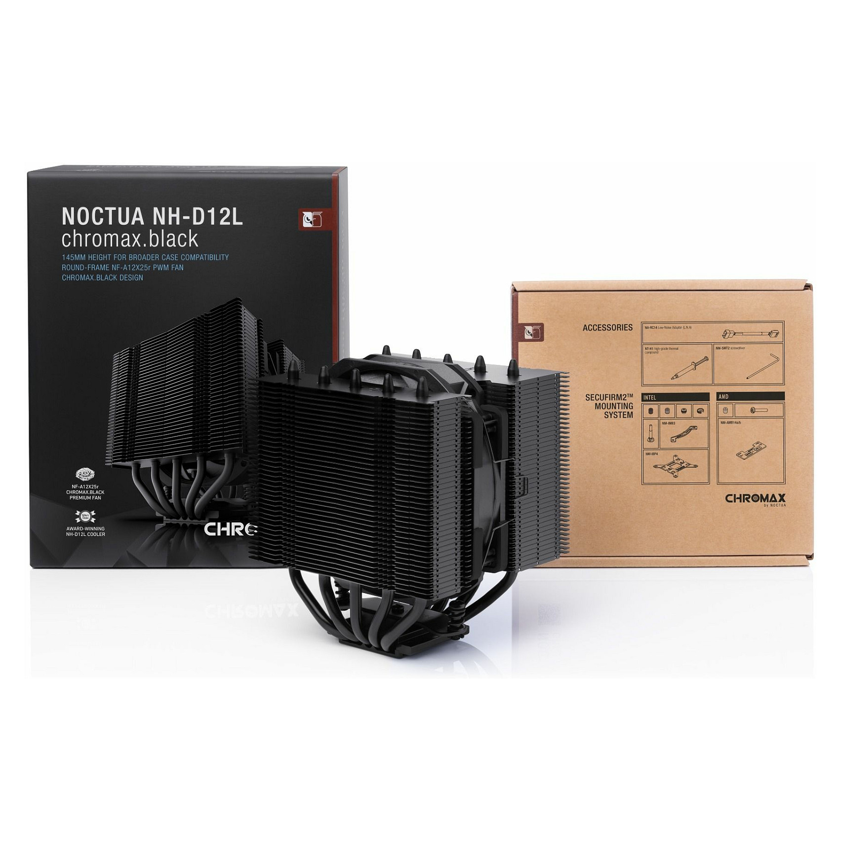 K NOCTUA NH-D12L chromax.black