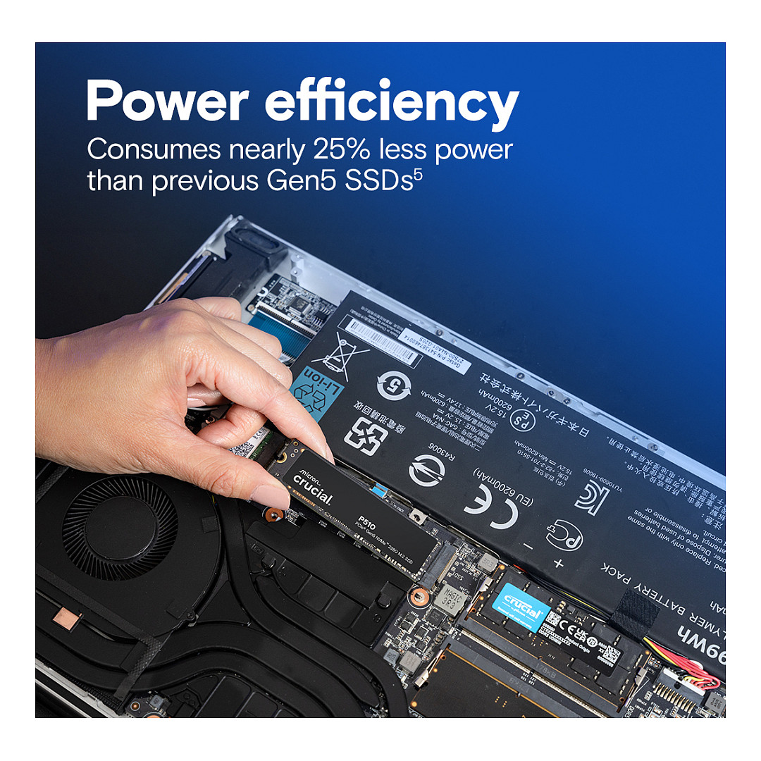 P510 Gen5 2280 1TB NVMe PCIe M.2 SSD