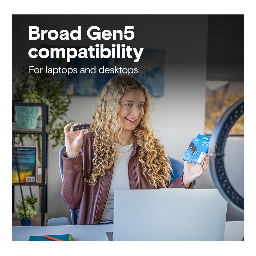 P510 Gen5 2280 1TB NVMe PCIe M.2 SSD