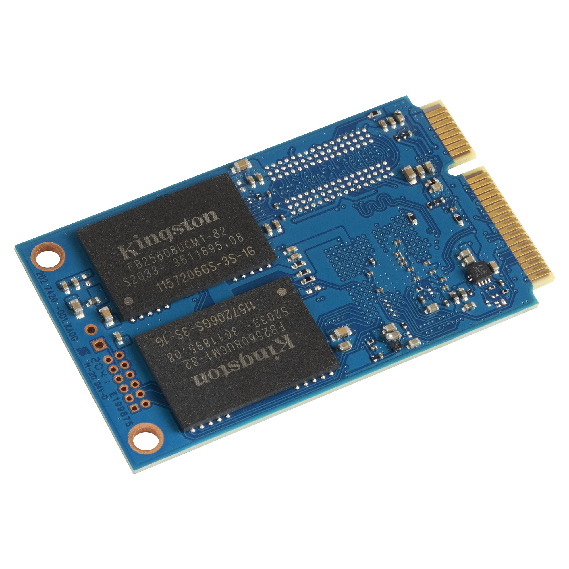 Kingston KC600 - verschlüsselt - 256 GB - intern - mSATA - SATA 6Gb/s - 256-Bit-AES - TCG Opal Encryption. Self-Encrypting Drive (SED)