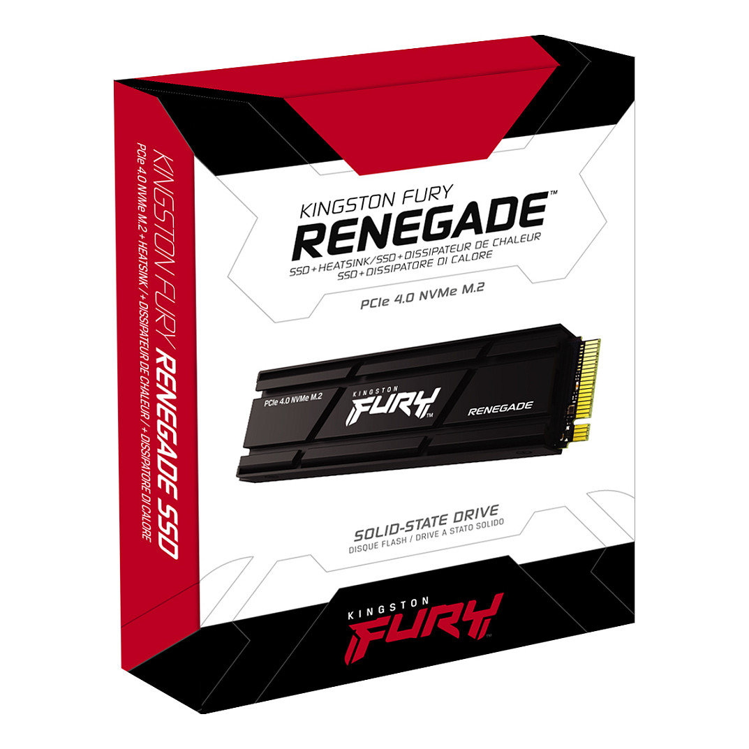M.2 KINGSTON 2TB Renegade PCIe 4.0 NVMe SSD w/ Heatsink