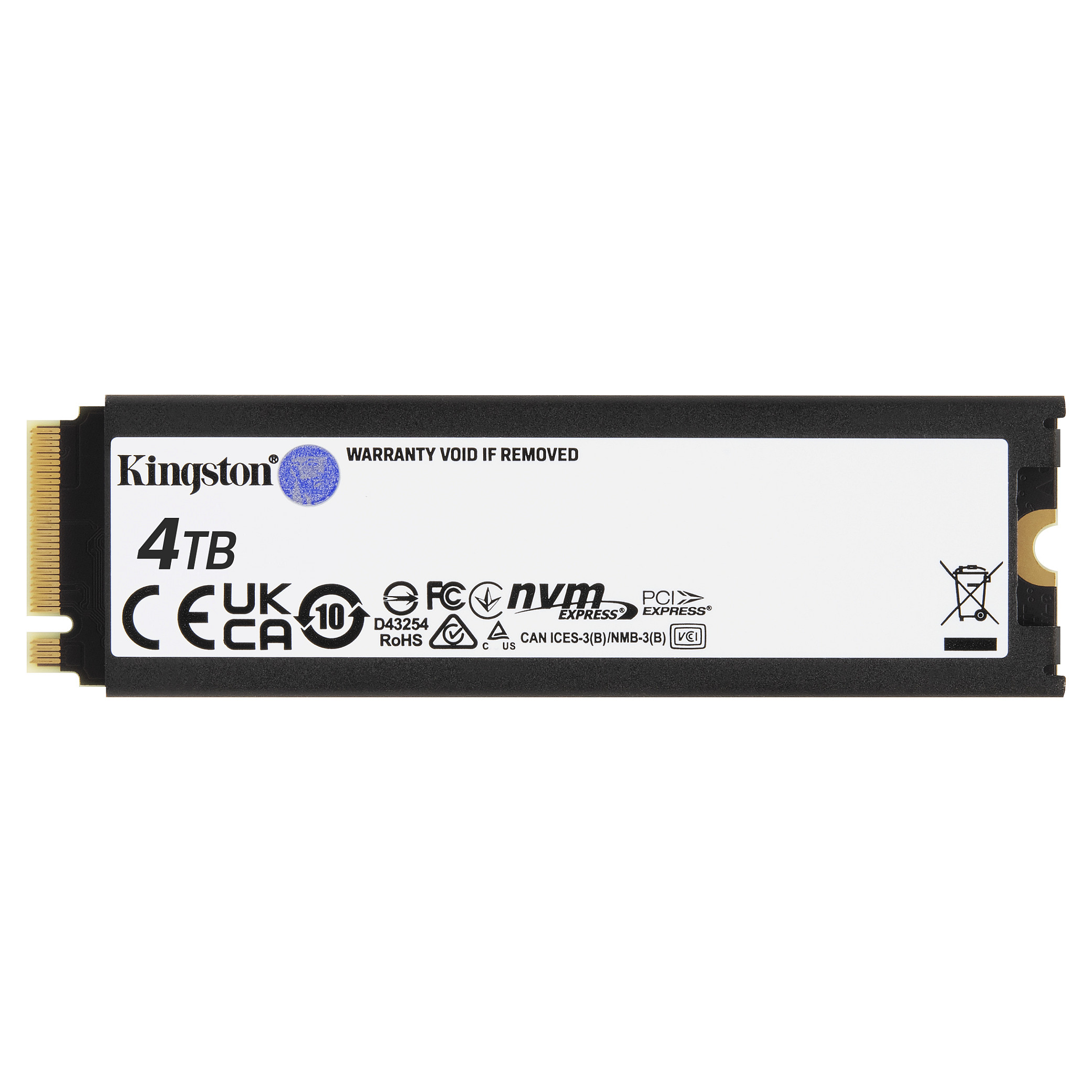 M.2 KINGSTON 4TB Renegade PCIe 4.0 NVMe SSD w/ Heatsink