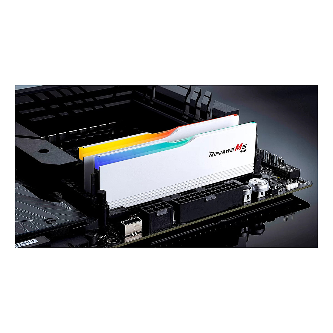 64 GB G.Skill DIMM DDR5-6000 (2x 32 GB) Dual-Kit (wei. F5-6000J3238G32GX2-RM5RW. Ripjaws M5 RGB. INTEL XMP)