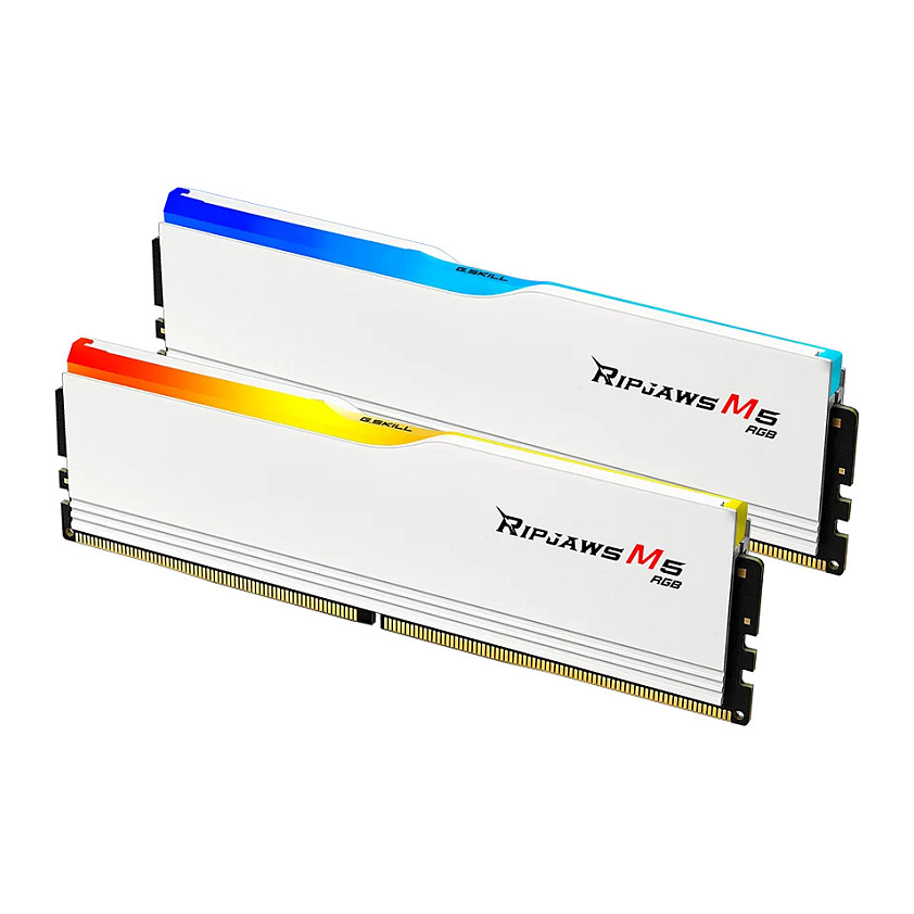 64 GB G.Skill DIMM DDR5-6000 (2x 32 GB) Dual-Kit (wei. F5-6000J3238G32GX2-RM5RW. Ripjaws M5 RGB. INTEL XMP)