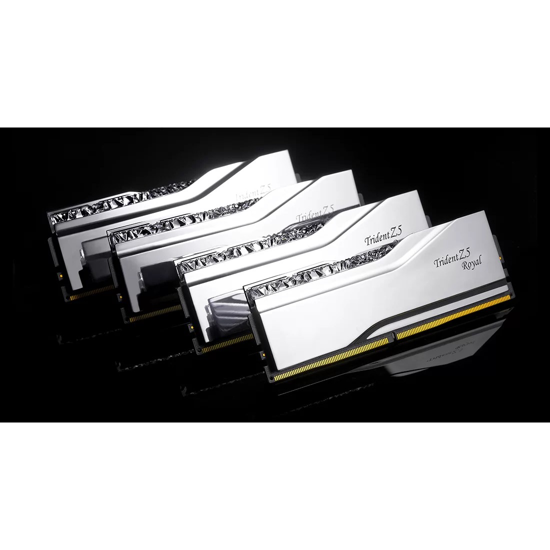 32 GB G.Skill DIMM DDR5-7600 (2x 16 GB) Dual-Kit (silber. F5-7600J3646G16GX2-TR5S. Trident Z5 Royal. INTEL XMP)
