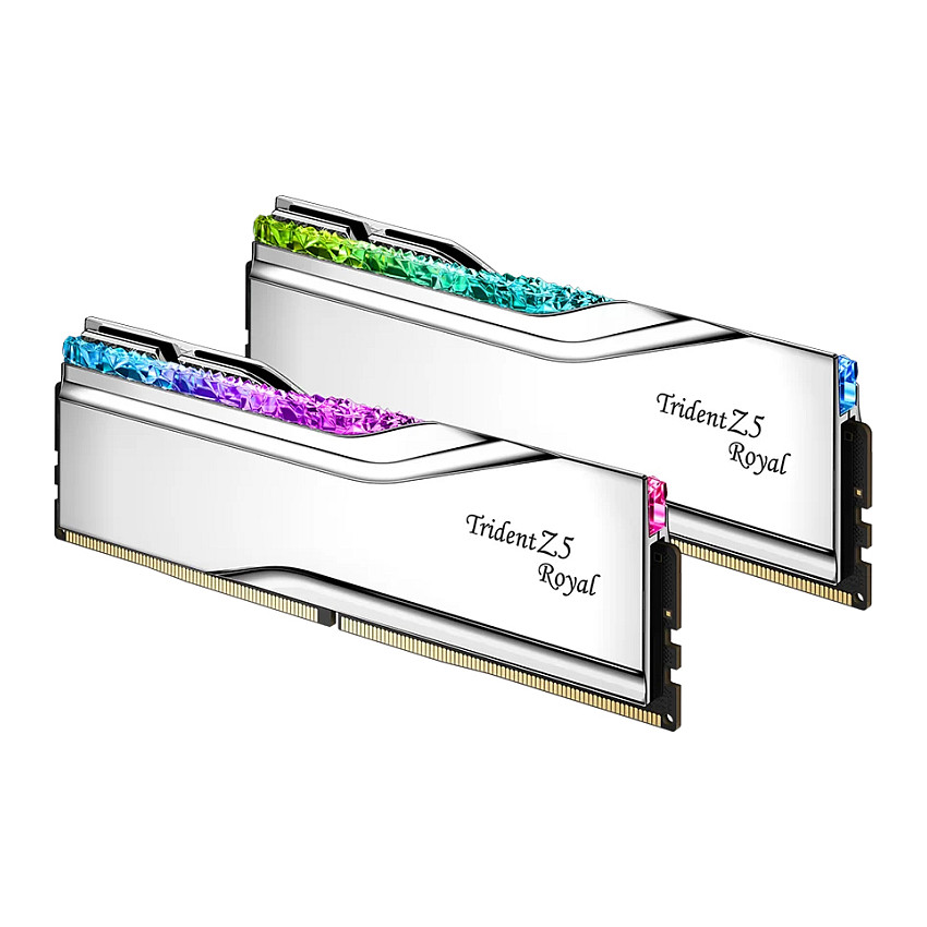 32 GB G.Skill DIMM DDR5-7600 (2x 16 GB) Dual-Kit (silber. F5-7600J3646G16GX2-TR5S. Trident Z5 Royal. INTEL XMP)