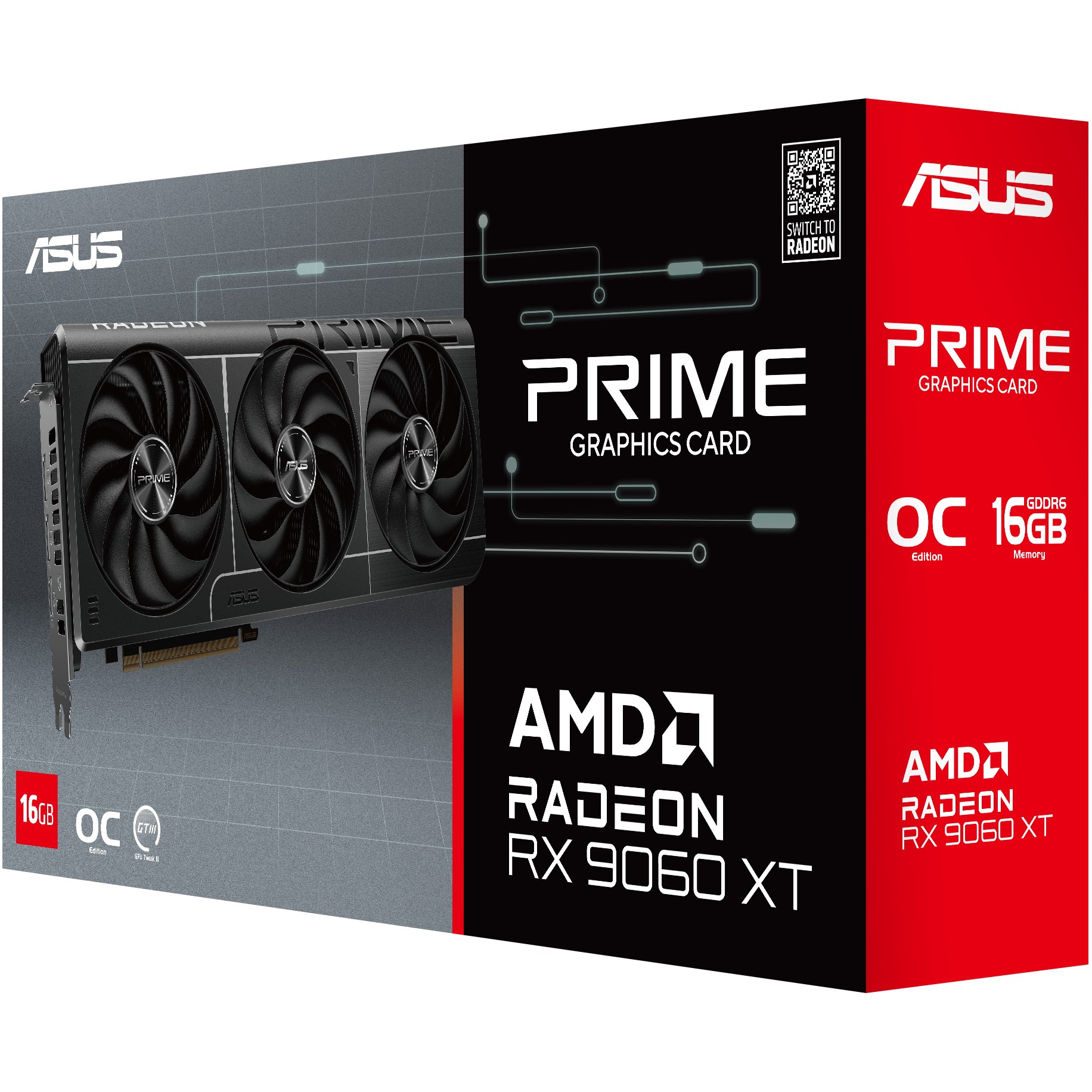 RX 9060 XT 16GB ASUS Radeon Prime OC GDDR