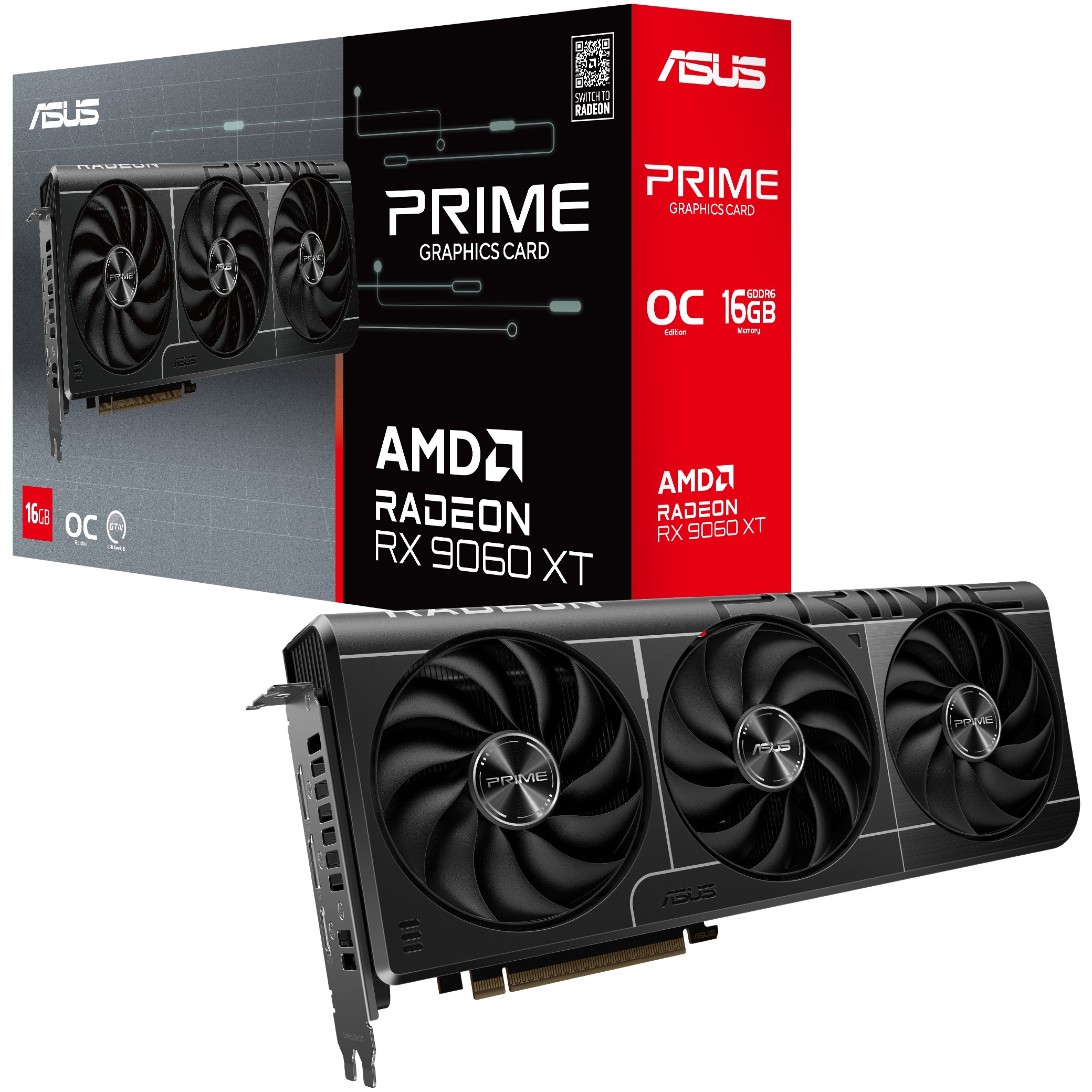 RX 9060 XT 16GB ASUS Radeon Prime OC GDDR
