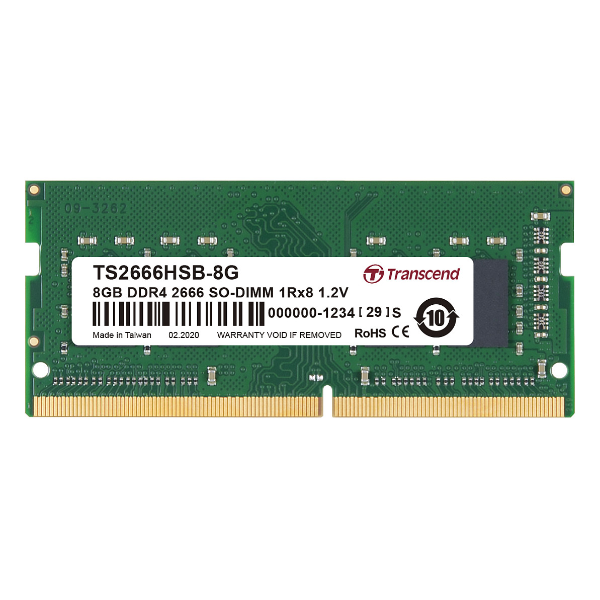 8GB SO PC 2666 CL19 Transcend TSModul. TS2666HSB-8G