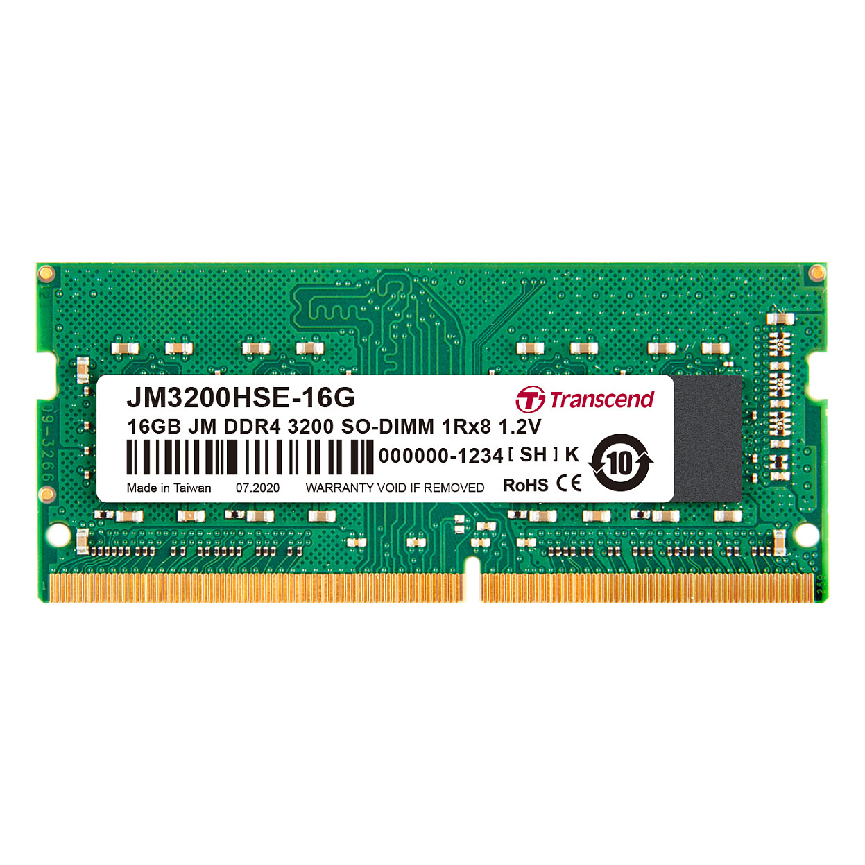 16GB SO PC 3200 CL22 Transcend JetRam. JM3200HSE-16G