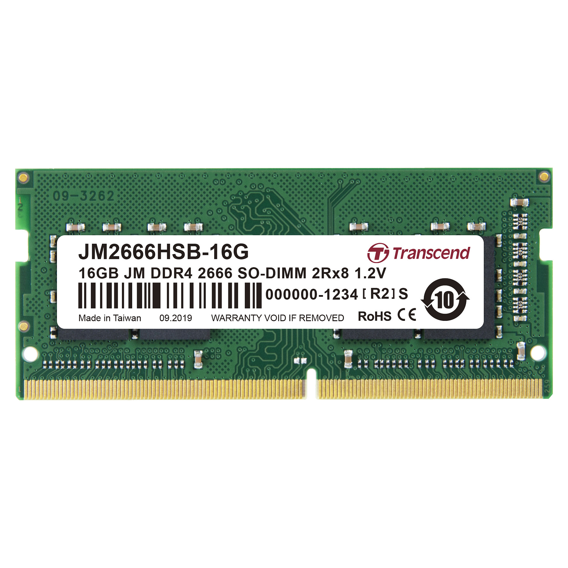 16GB SO PC 2666 CL19 Transcend JetRam. JM2666HSB-16G