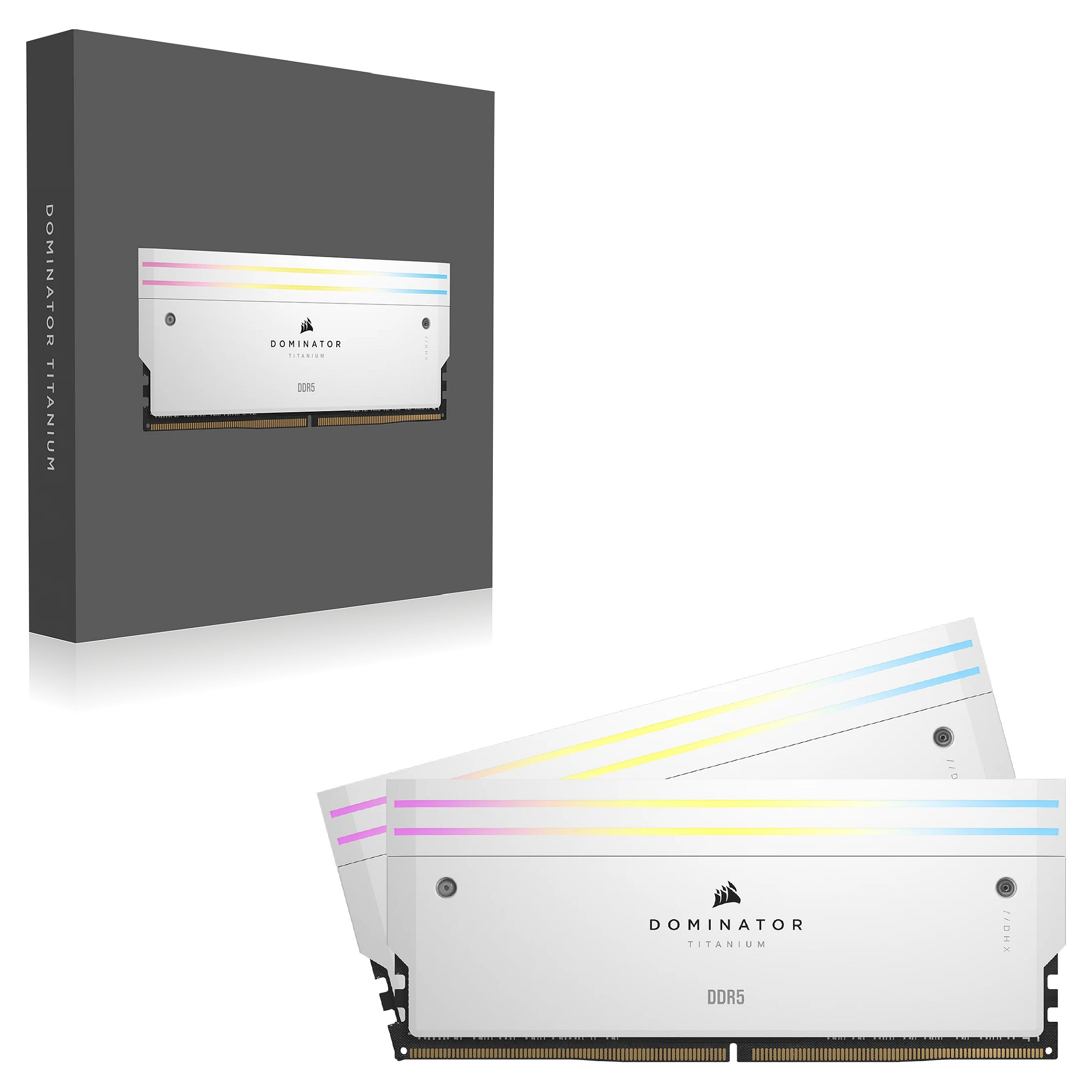 64GB PC 6400 CL32 CORSAIR KIT (2x32GB) DOMIN. T RGB Wh retail