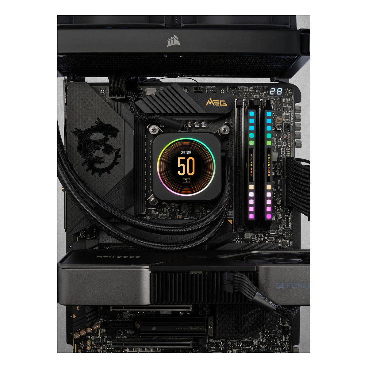 64 GB Corsair DIMM 6600 (2x 32 GB) Dual-Kit (schwarz. CMT64GX5M2B6600C32. Dominator Platinium. INTEL XMP)