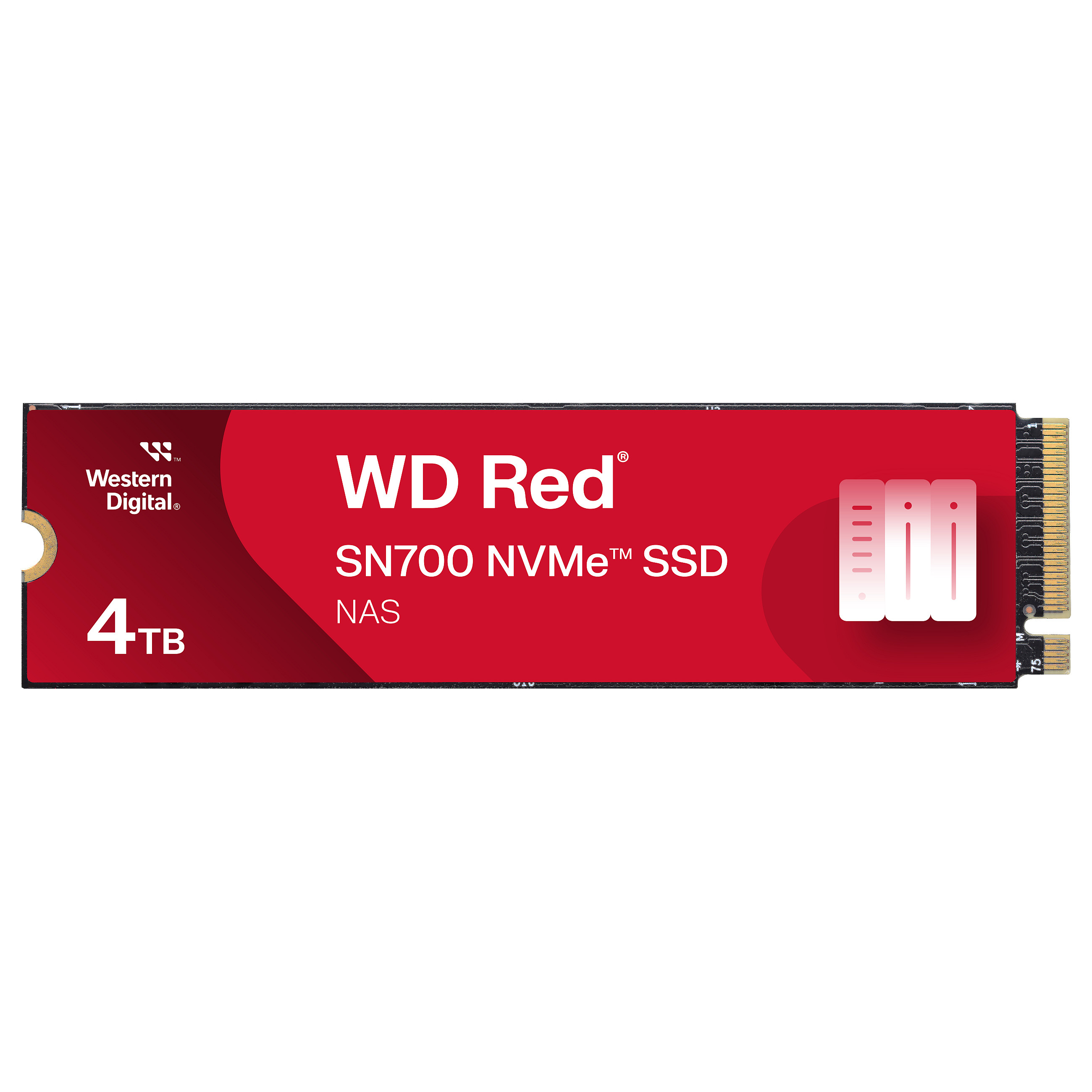 M.2 WD Red SN700 NVMe 4TB M.2 2280 PCIe Gen3 8Gb/s internal drive for NAS devices