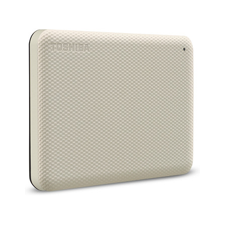 Toshiba Storage Canvio Advance 2 TB, Externe Festplatte (beige, Micro-USB-B 3.2 Gen 1 (5 Gbit/s))