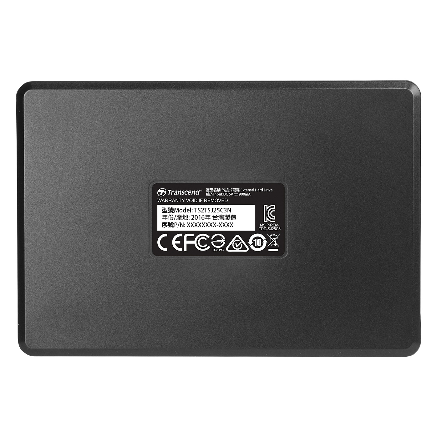 Transcend 6.3cm 2TB USB3.1 StoreJet 25C3N Iron Grey (ALU)