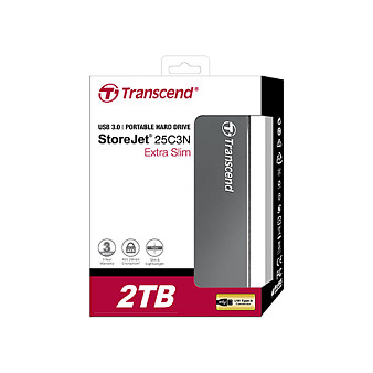 Transcend 6.3cm 2TB USB3.1 StoreJet 25C3N Iron Grey (ALU)