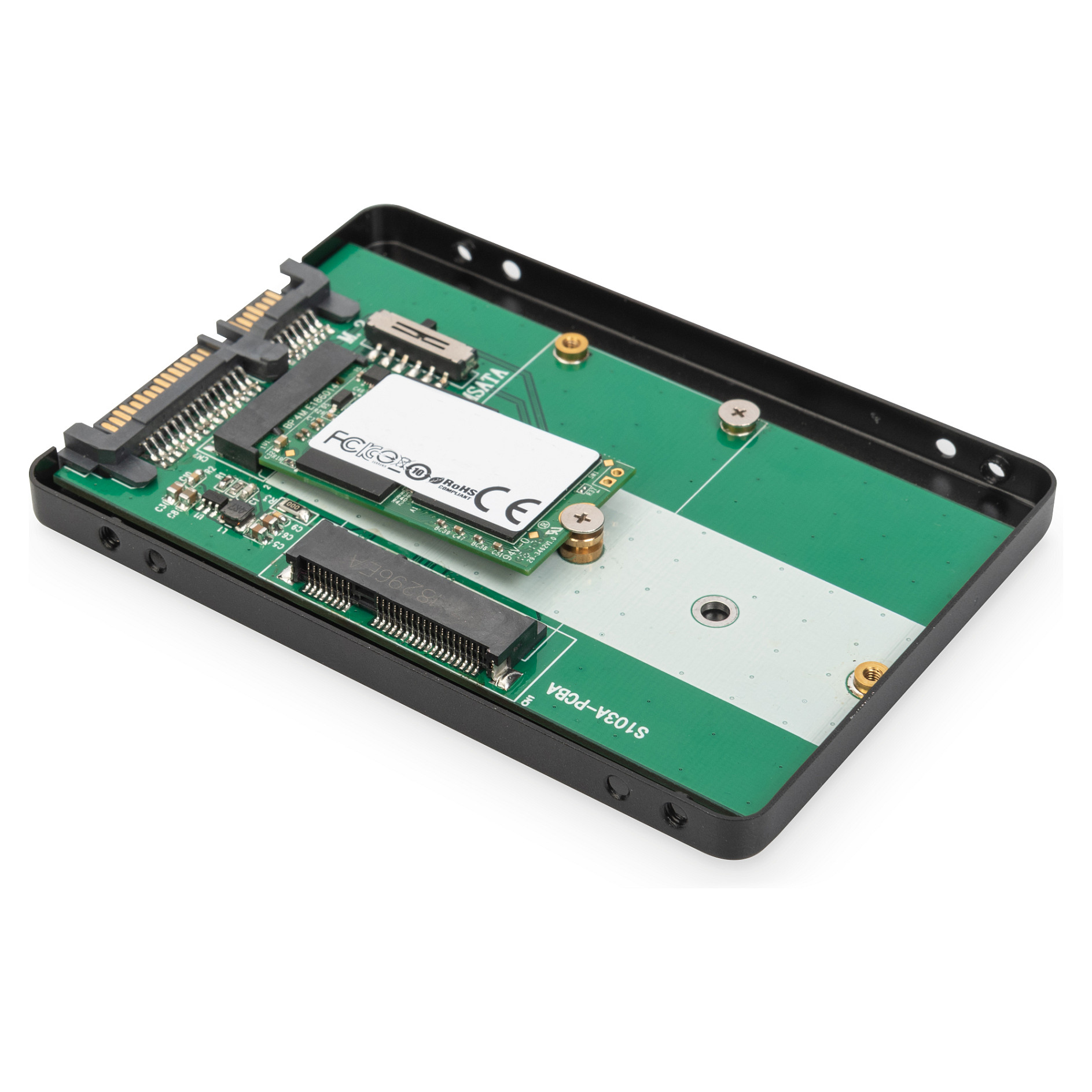 DIGITUS 2,5" SATA Festplattenadapter M.2 oder mSATA