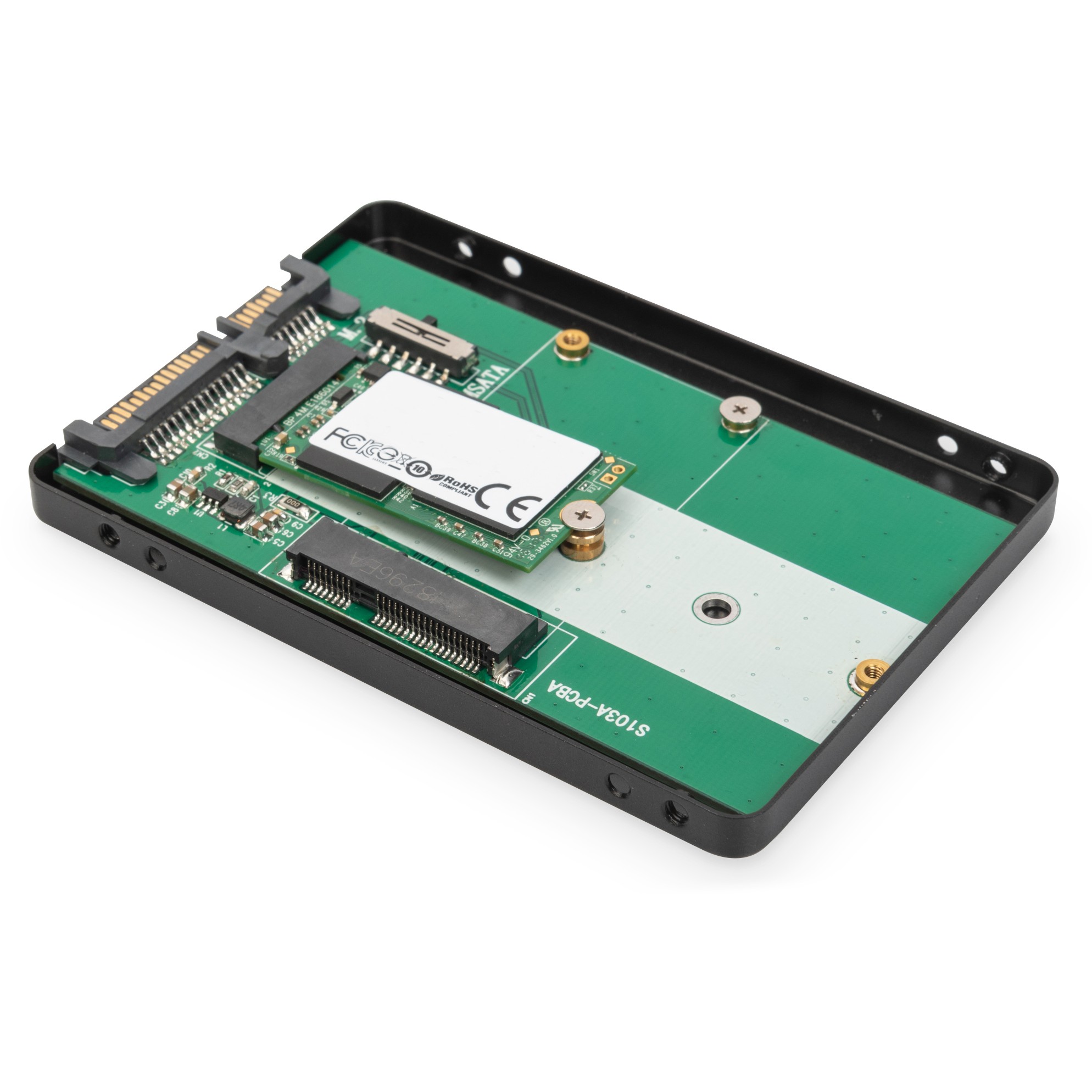 DIGITUS 2,5" SATA Festplattenadapter M.2 oder mSATA