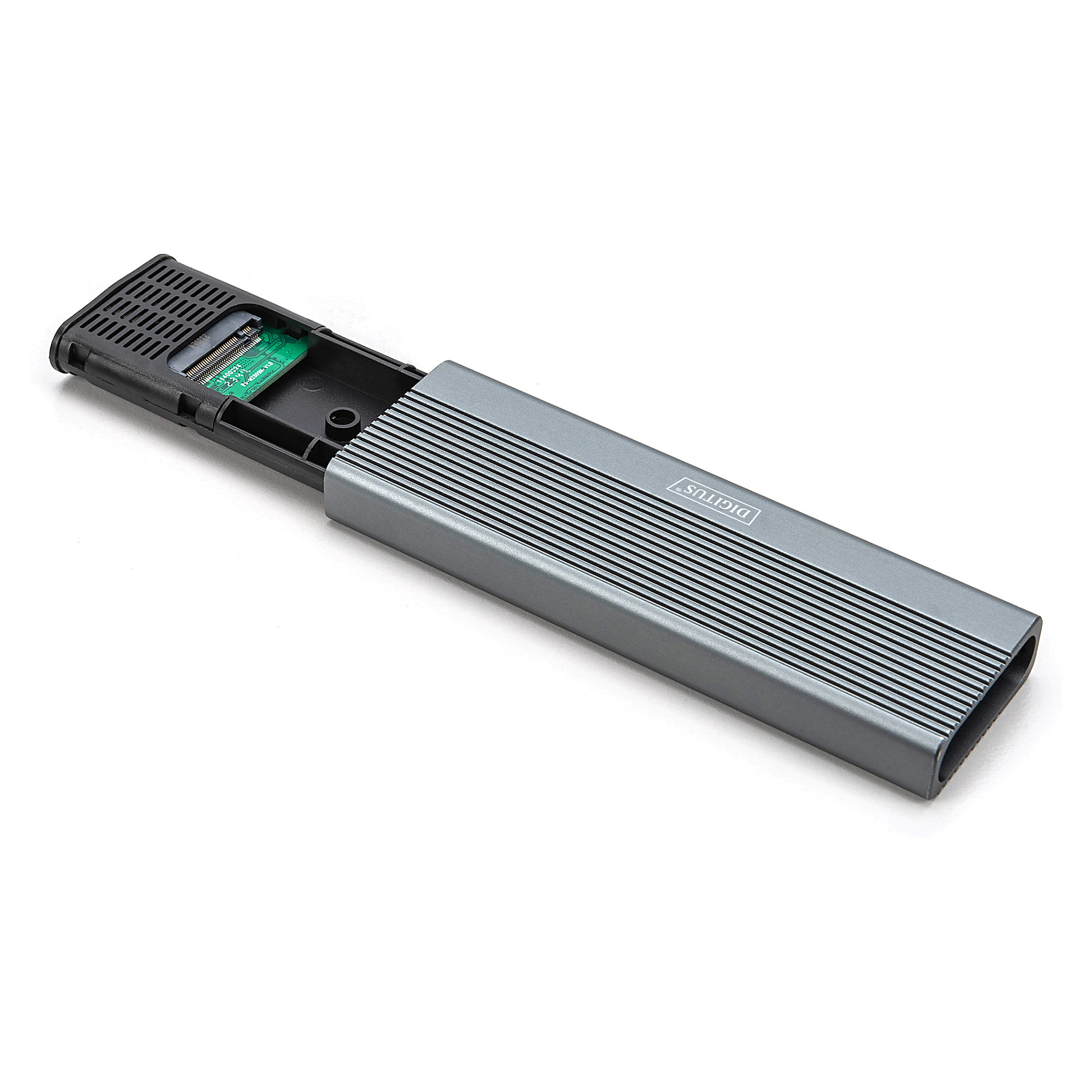 DIGITUS Gehäuse USB 3.1 Gen2 SSD M2 NVMe Alu