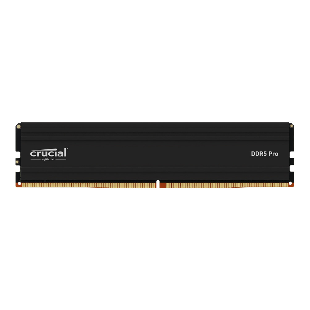 16 GB Crucial Pro Modul - DIMM 288-PIN Low Profile - 6000 MHz / PC5-48000 - CL48 - 1.1 V - ungepuffert - on-die ECC - mattschwarz