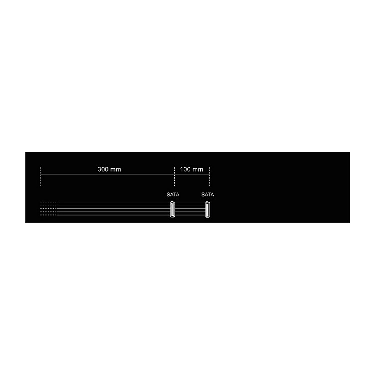 be quiet! Power Cable 2x S-ATA 400mm CS-3420