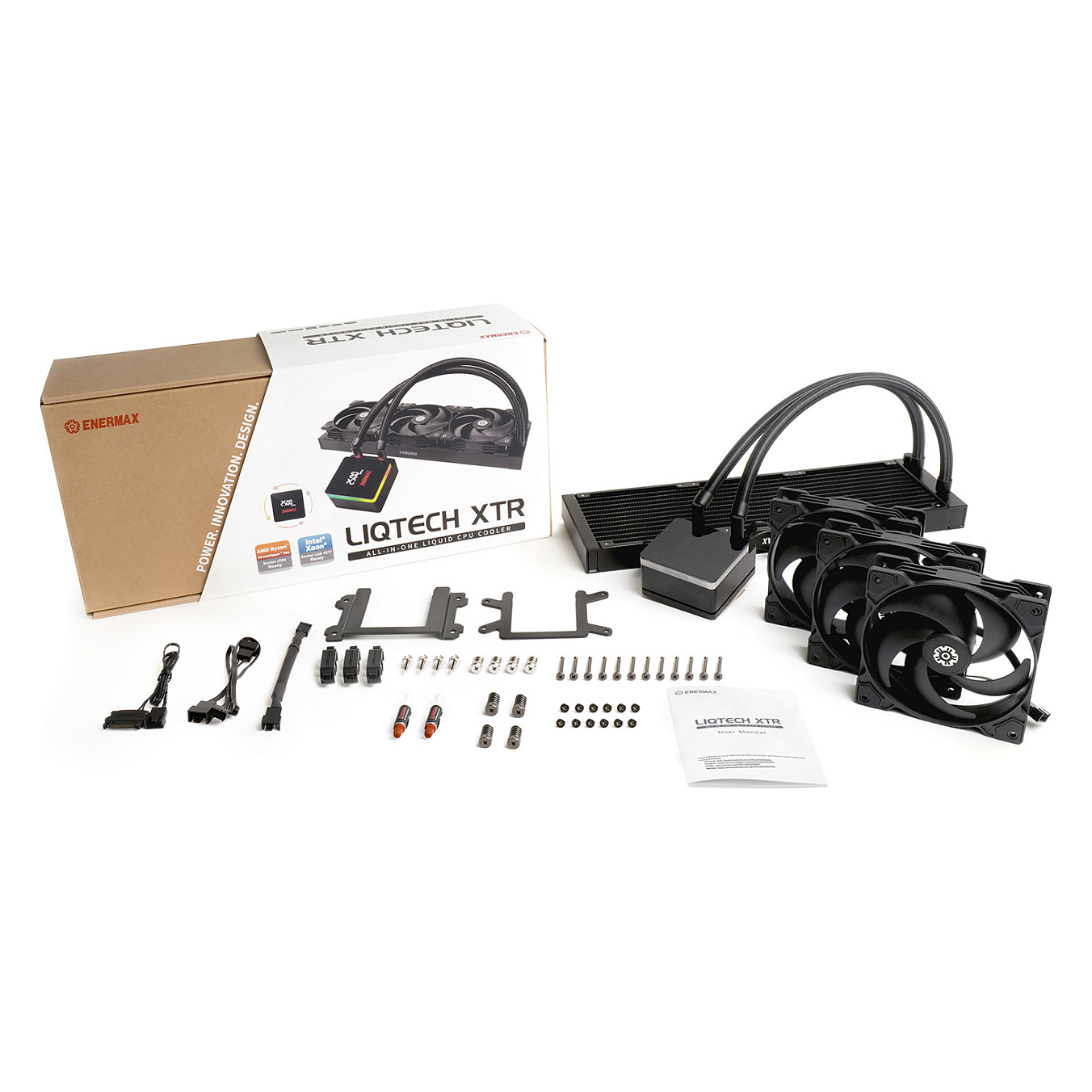 K Enermax Liquid Workstation CPU Cooler LIQTECH XTR + display