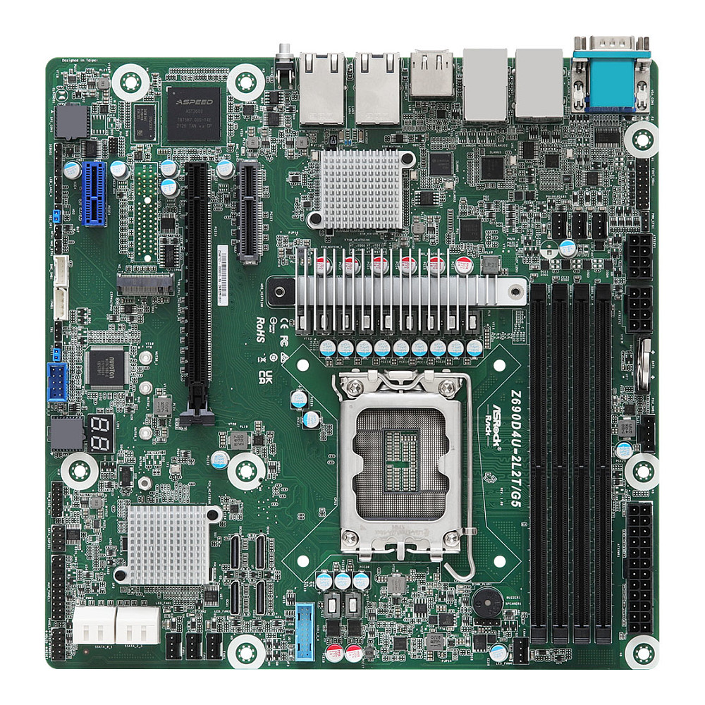 ASRock Mainboard Z690D4U-2L2T/G5 micro-ATX Sockel 1700 DDR5-only Single