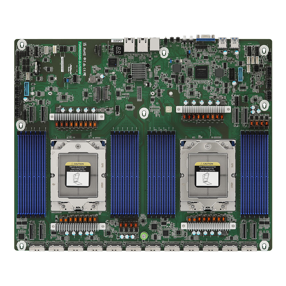 ASRock Mainboard TURIN2D24G-2L+/500W Proprietary Dual Sockel SP5 Single