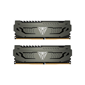 32 GB Patriot DIMM 3200 (2x 16 GB) Dual-Kit (grau, PVS432G320C6K, Viper Steel, INTEL XMP)